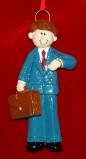 Personalized Businessman Christmas Ornament Male Personalized by Russell Rhodes