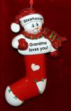 Snowman Christmas Ornament Holiday Joy Personalized by RussellRhodes.com