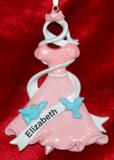 Personalized Princess Christmas Ornament Heavenly in Pink by Russell Rhodes