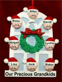 Grandparents Christmas Ornament Holiday Home for 8 Personalized by RussellRhodes.com