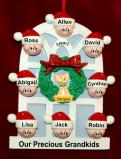 Grandparents Christmas Ornament Holiday Home for 8 with Pets Personalized by RussellRhodes.com