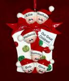 Family Christmas Ornament Xmas Gift Just the Kids 6 Personalized by RussellRhodes.com
