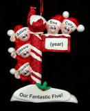 Family Christmas Ornament Just the Kids 5 Personalized by RussellRhodes.com
