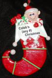 Kids Christmas Ornament Xmas Elf for 1 Personalized by RussellRhodes.com
