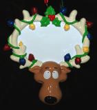 Personalized Friends Christmas Ornament Reindeer Lit by Russell Rhodes