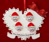 Grandparents Christmas Ornament Quilt of Love 4 Grandkids Personalized by RussellRhodes.com
