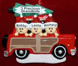 Grandparents Christmas Ornament Woody 3 Grandkids Personalized by RussellRhodes.com