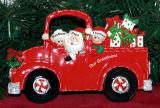 Personalized Grandparents Tabletop Christmas Decoration Fire Engine Our Grandson Personalized by Russell Rhodes