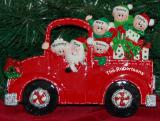 Family Tabletop Christmas Decoration Fire Engine Family 6 Personalized by RussellRhodes.com