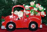 Personalized Grandparents Tabletop Christmas Decoration Fire Engine Grandkids 6 Personalized by Russell Rhodes