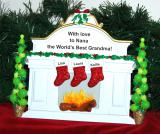 Tabletop Christmas Decoration Mantel Grandkids 3 Personalized by RussellRhodes.com