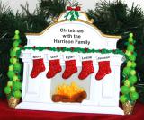 Tabletop Christmas Decoration Mantel for 5 Personalized by RussellRhodes.com
