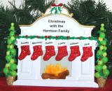 Tabletop Christmas Decoration Mantel for 6 Personalized by RussellRhodes.com
