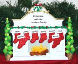 Personalized Family Tabletop Christmas Decoration for 8 by Russell Rhodes