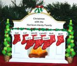 Personalized Family Christmas Mantel Tabletop Christmas Decoration for 9 by Russell Rhodes