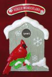 Personalized New Home Winter Wonderland Christmas Ornament by Russell Rhodes