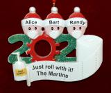 Personalized Pandemic Christmas Ornament Rolling with it for 3 Personalized FREE by Russell Rhodes
