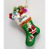 Family Collection Santa Claus Stocking Glass Christmas Ornament Personalized by Russell Rhodes