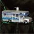 Class C Motor Home Glass Christmas Ornament Personalized by RussellRhodes.com
