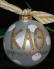 Dreaming of a White Christmas - Our Family Glass Christmas Ornament Personalized by Russell Rhodes
