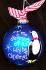 Dreaming of a White Christmas - Our Grandkids Glass Christmas Ornament Personalized by Russell Rhodes