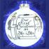 Our First Christmas as Mr. and Mrs. Glass Christmas Ornament Personalized by Russell Rhodes