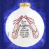 Daughter Dances Glass Christmas Ornament Personalized by Russell Rhodes
