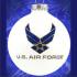 Air Force Glass Ball Christmas Ornament Personalized by RussellRhodes.com