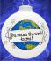 You Mean the World To Me Christmas Ornament Personalized by RussellRhodes.com
