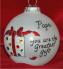 Very Special Dad Christmas Ornament Personalized by Russell Rhodes
