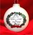 My First Christmas in My New Home Glass Christmas Ornament Personalized by Russell Rhodes