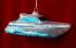 Speed Boating in Style Glass Christmas Ornament Personalized by Russell Rhodes