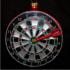 Championship Board Darts Glass Christmas Ornament Personalized by Russell Rhodes