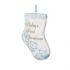 Sturdy-fire Porcelain Blue Baby's First Christmas Stocking Christmas Ornament Personalized by RussellRhodes.com