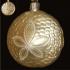 Sand Dollar Blown Glass Christmas Ornament Personalized by Russell Rhodes