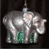 Elephant Glass Christmas Ornament Personalized by RussellRhodes.com