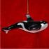 Orca Killer Whale Blown Glass Christmas Ornament Personalized by RussellRhodes.com