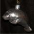 Manatee Glass Christmas Ornament Personalized by Russell Rhodes
