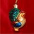 Rooster Glass Christmas Ornament Personalized by Russell Rhodes