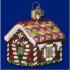 Gingerbread House Blown Glass Christmas Ornament Personalized by RussellRhodes.com