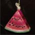 Watermelon Glass Christmas Ornament Personalized by RussellRhodes.com