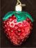 Summer Strawberry Glass Christmas Ornament Personalized by Russell Rhodes