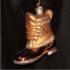 Field Boot Glass Christmas Ornament Personalized by Russell Rhodes