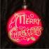 Merry Christmas Glass Christmas Ornament Personalized by Russell Rhodes