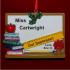 Terrific Teacher Christmas Ornament Personalized by Russell Rhodes