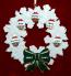 Grandparents Christmas Ornament Celebration Wreath Green Bow 5 Mixed Race Grandkids Personalized by RussellRhodes.com