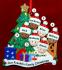 Our Xmas Tree Mixed Race Biracial Christmas Ornament for Families of 6 Personalized by RussellRhodes.com