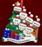 Our Xmas Tree Grandparents Christmas Ornament 7 Grandkids Mixed Race Biracial Personalized by RussellRhodes.com