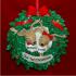 Reindeer Wreath for 2 Christmas Ornament Personalized by RussellRhodes.com