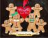 Gingerbread Family Cut Out for Each Other Family of 6 Christmas Ornament Personalized by Russell Rhodes